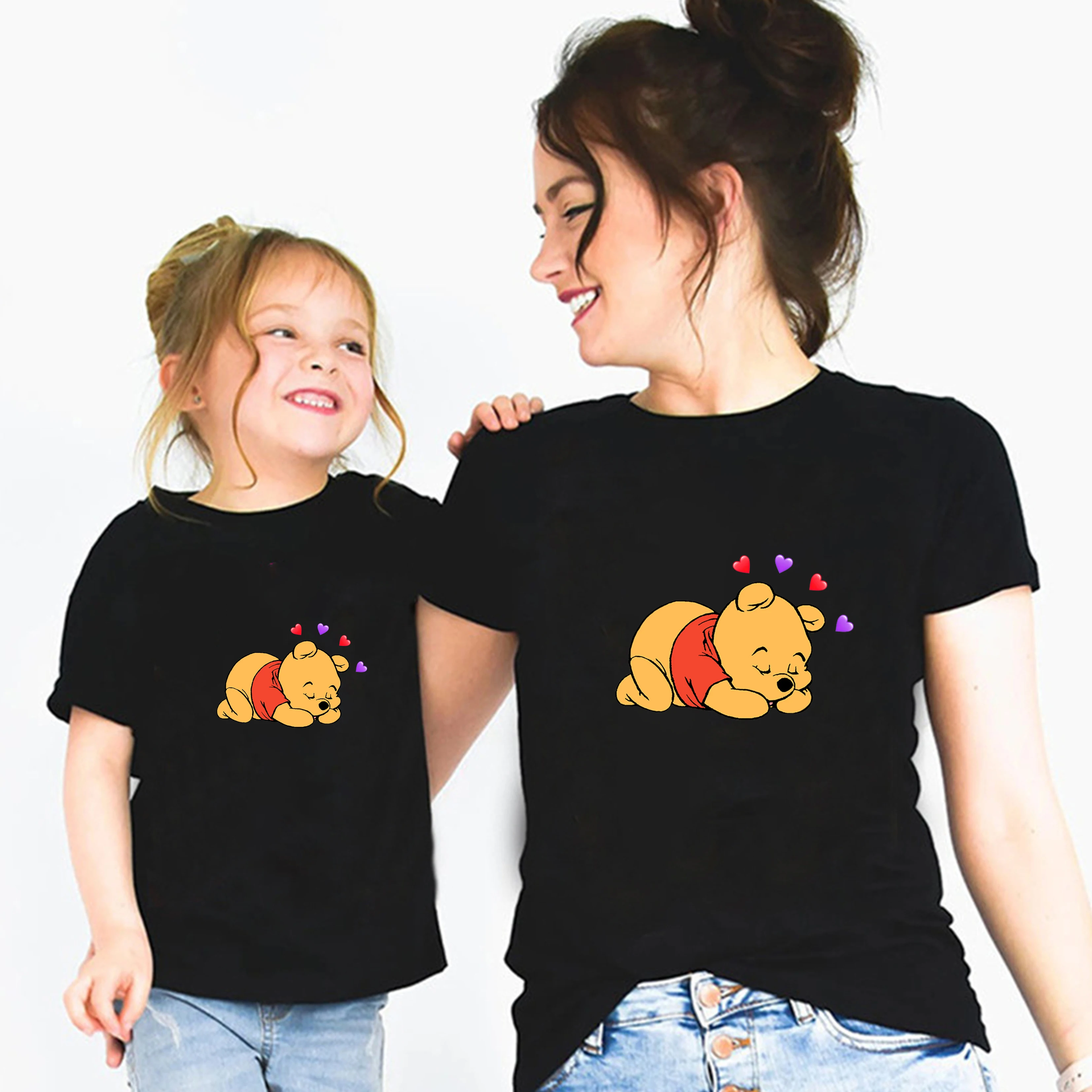 Disney Tshirt Cotton Black Winnie Summer Family T-Shirt Unisex Women Clothes Baby Casual Children Soft Streetwear Short Sleeve
Disney Tshirt Cotton Black Winnie Summer Family T-Shirt Unisex Women Clothes Baby Casual Children Soft Streetwear Short Sleeve