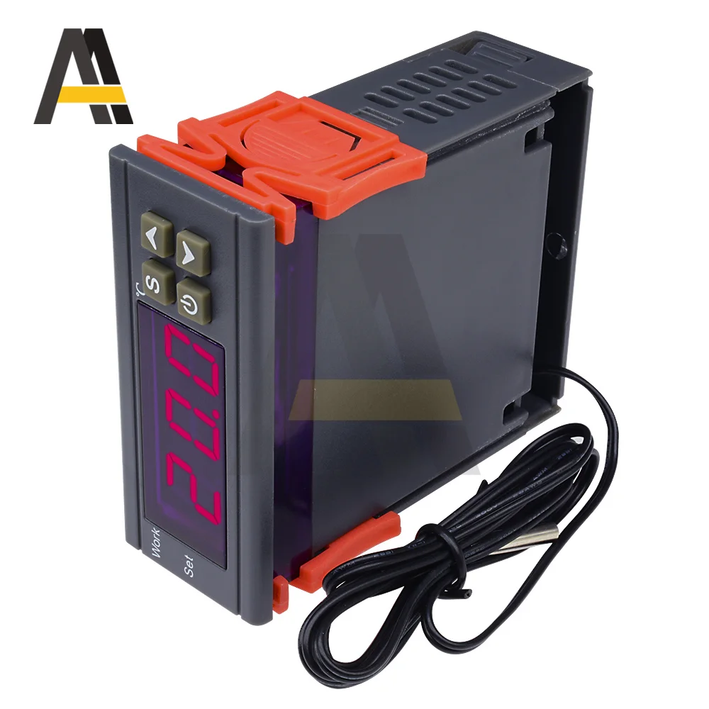 MH1210W LCD Digital Thermostat DC 12V 24V AC 220V 240V 10A Temperature Controller Switch Temp Meter AC 90V~250V Thermoregulator
MH1210W LCD Digital Thermostat DC 12V 24V AC 220V 240V 10A Temperature Controller Switch Temp Meter AC 90V~250V Thermoregulator