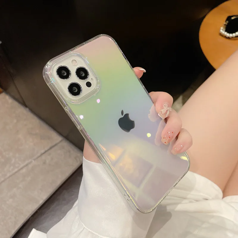 Luxury Colorful Gradiently Transparent Phone Case For iPhone 14 13 12 11 Pro Max 14Plus Silicone Anti-fall Protect Cover
Luxury Colorful Gradiently Transparent Phone Case For iPhone 14 13 12 11 Pro Max 14Plus Silicone Anti-fall Protect Cover