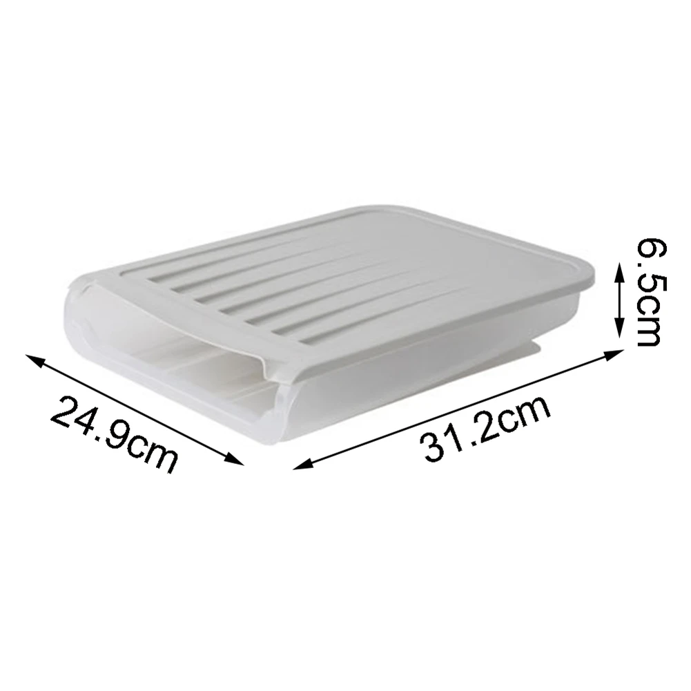 Egg Storage Holder Auto-Scroll Rack Kitchen Refrigerate Home Plastic Space Saver Container
Egg Storage Holder Auto-Scroll Rack Kitchen Refrigerate Home Plastic Space Saver Container