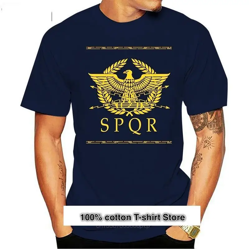 Рубашки для манги corta Spqr мужчин хлопковые рубашки с круглым вырезом подростков