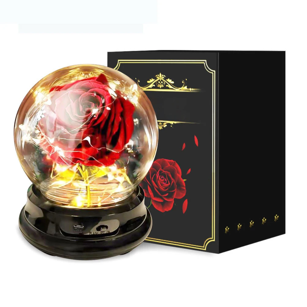 Eternal Rose In Glass LED Light Artificial Flowers Valentine's Day Rose Home Decor Wedding Anniversary Birthday Valentine Gift
Eternal Rose In Glass LED Light Artificial Flowers Valentine's Day Rose Home Decor Wedding Anniversary Birthday Valentine Gift