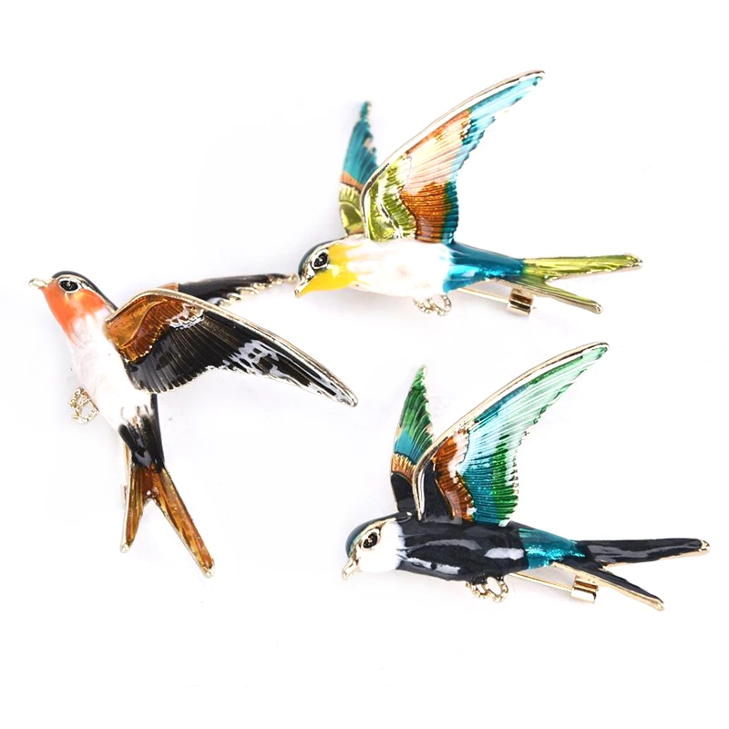 Hot New Enamel Colorful Swallow Corsage Banquet Decoration Brooch Pins Jewelry Coat Accessories Gifts
Hot New Enamel Colorful Swallow Corsage Banquet Decoration Brooch Pins Jewelry Coat Accessories Gifts