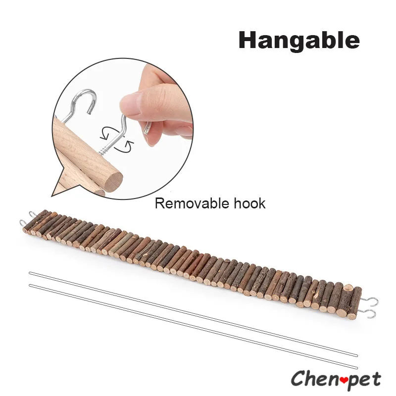Small Pet Toy Hamster Wooden Ladder Bridge Parrot Bird Standing Guinea Pig Chinchilla Exercise Play Chewing Toys Cage Decor
Small Pet Toy Hamster Wooden Ladder Bridge Parrot Bird Standing Guinea Pig Chinchilla Exercise Play Chewing Toys Cage Decor