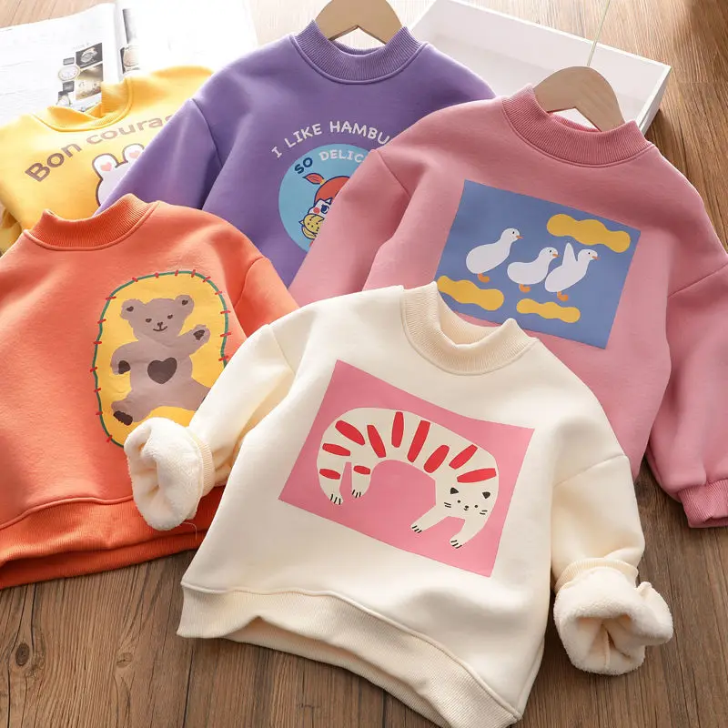 2021 Kids Clothing Baby Velvet Sweaters Autumn Winter Clothes for Girls Sweater Kids Sweatshirts Long Sleeve O-neck Cute Tops
2021 Kids Clothing Baby Velvet Sweaters Autumn Winter Clothes for Girls Sweater Kids Sweatshirts Long Sleeve O-neck Cute Tops
