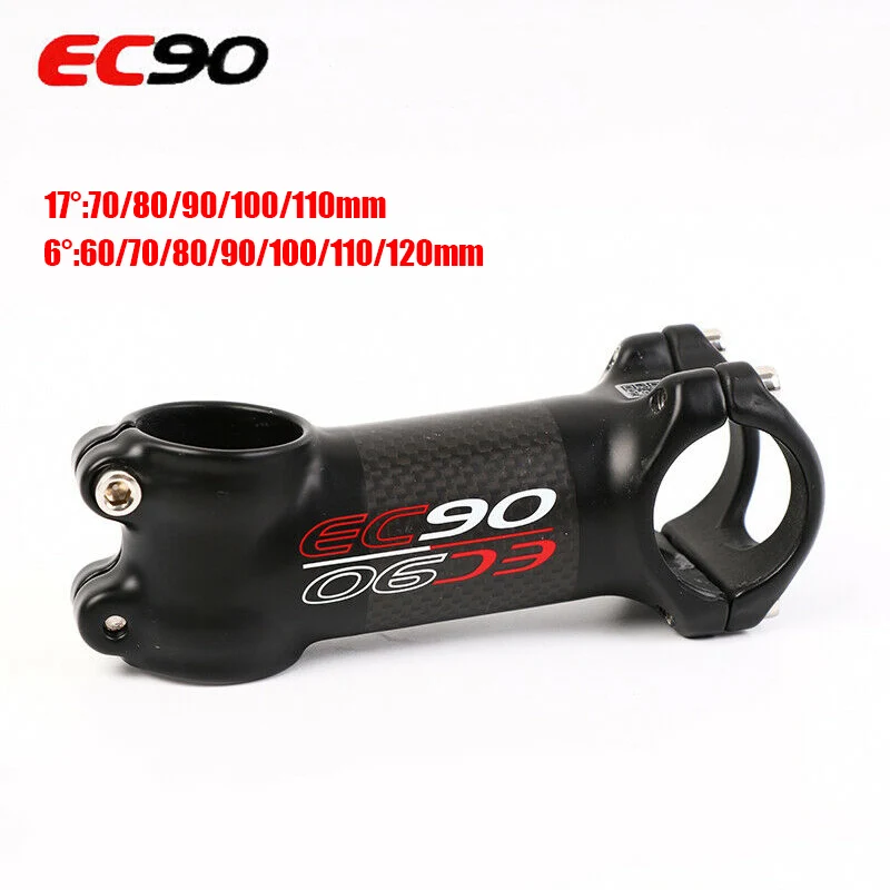 EC90 6/17 градусов 31 8 мм дорожный руль велосипеда стебли MTB велосипед 60/70/80/90/100/110/120