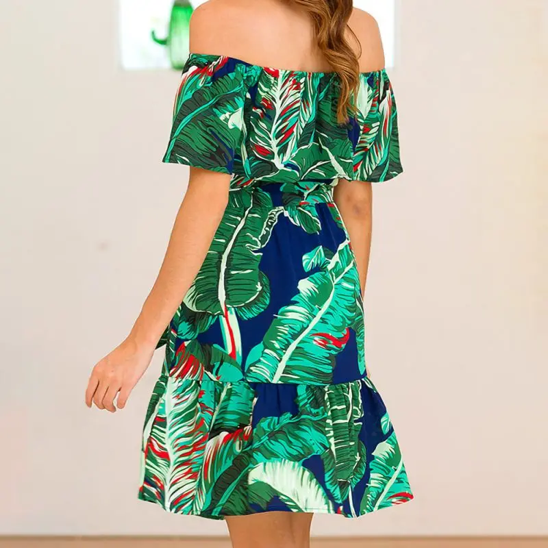 2020 New Women's Dress Off-Shoulder Print Short-Sleeve Off-Shoulder Summer Beach Dress
2020 New Women's Dress Off-Shoulder Print Short-Sleeve Off-Shoulder Summer Beach Dress