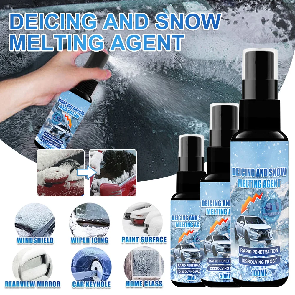 Car Windshield Deicing Spray Ice Remover Defrost Spray Melts Snow Frost Car Window Defrosting Agent Car Styling Auto Accessories
Car Windshield Deicing Spray Ice Remover Defrost Spray Melts Snow Frost Car Window Defrosting Agent Car Styling Auto Accessories