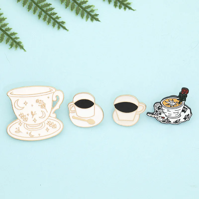 Cup Series Enamel Pins Vintage Cappuccino Tea Coffee Cup Denim Brooches Bag Shirt Lapel Pin Badge Jewelry Gift For Kid
Cup Series Enamel Pins Vintage Cappuccino Tea Coffee Cup Denim Brooches Bag Shirt Lapel Pin Badge Jewelry Gift For Kid