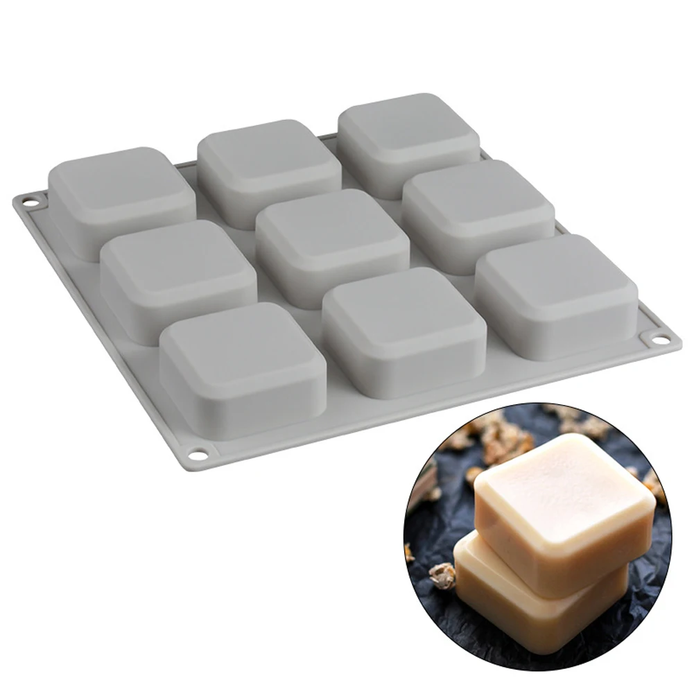 9-Cavity Square Silicone Soap Molds DIY Handmade Baking Cake Pan for Soap Making Ice Making Pdding Muffin
9-Cavity Square Silicone Soap Molds DIY Handmade Baking Cake Pan for Soap Making Ice Making Pdding Muffin