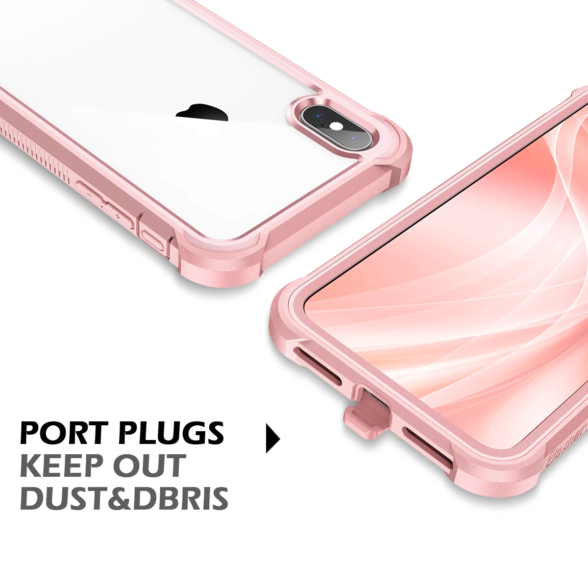 Hard case For iPhone SE 7 8 X Xs Max 2 in 1 TPU PC Rose gold For girl Bumper Cover Transparent plastic 360 full hard protection
Hard case For iPhone SE 7 8 X Xs Max 2 in 1 TPU PC Rose gold For girl Bumper Cover Transparent plastic 360 full hard protection