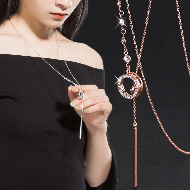 New Sweater Chain Female Long Wild Simple High-End Autumn Winter Pendant Necklace Fashion Kpop Jewelry Lady Clothes Accessories
New Sweater Chain Female Long Wild Simple High-End Autumn Winter Pendant Necklace Fashion Kpop Jewelry Lady Clothes Accessories
