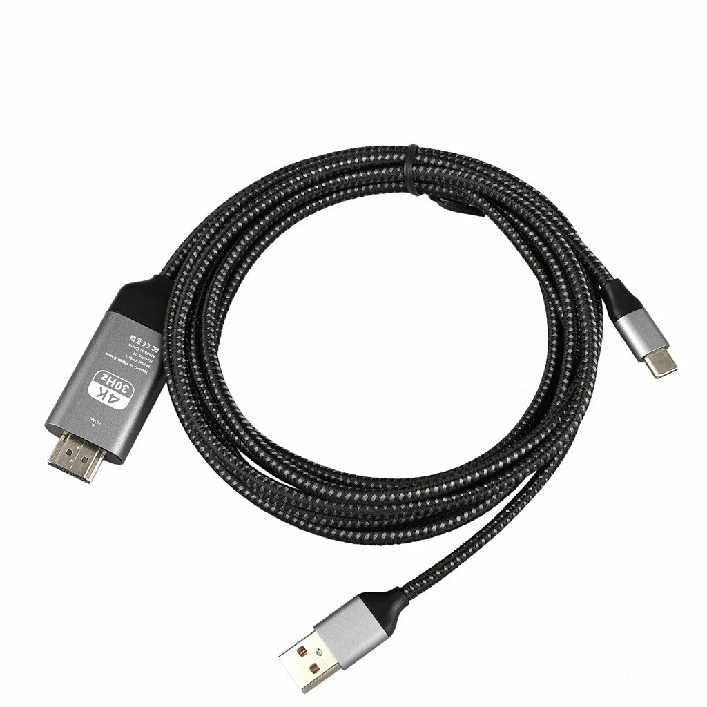 Ouhaobin type C USB HDMI HDTV 4K 60Hz кабель адаптер для samsung Galaxy S10/S9 Note 9 зарядный адаптер|Кабели