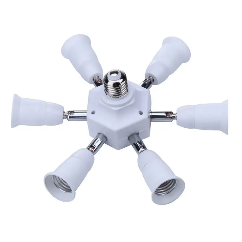 1 Socket into 7 Standard E27 Base Light Lamp Bulb Splitter Adapters Holder Socket for Home Studio daylight bulbs
1 Socket into 7 Standard E27 Base Light Lamp Bulb Splitter Adapters Holder Socket for Home Studio daylight bulbs