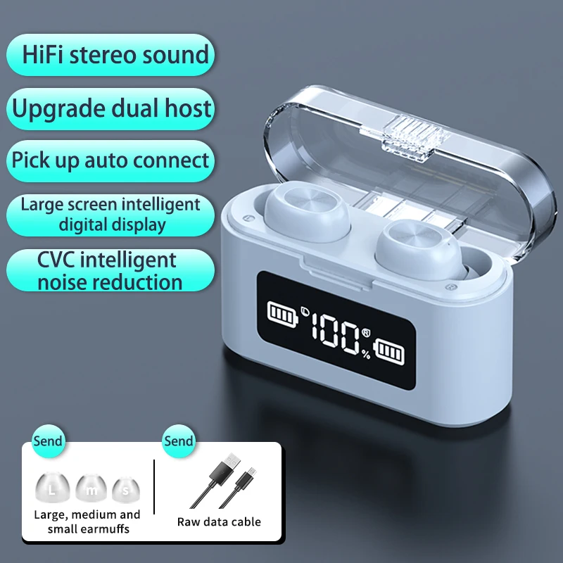 Беспроводные Bluetooth-наушники с микрофоном спортивные водонепроницаемые