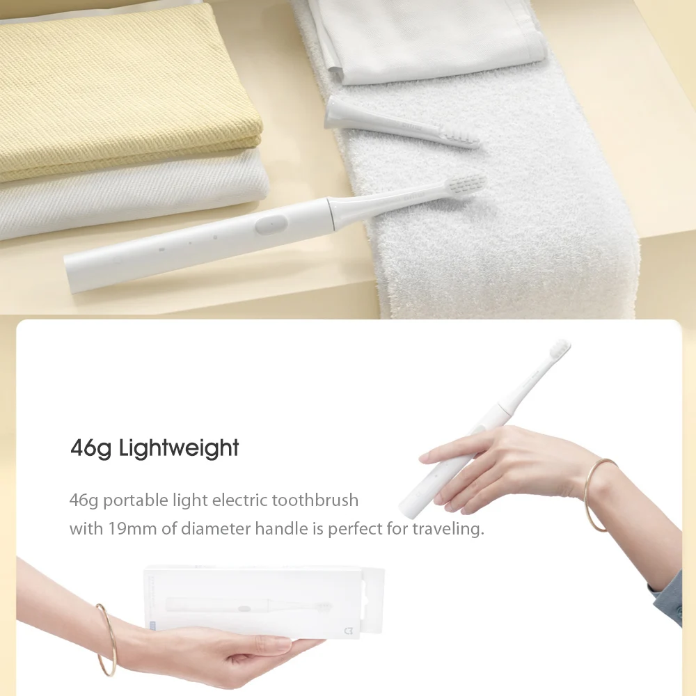 Xiaomi Mijia T100 Sonic Electric Toothbrush Adult Ultrasonic Automatic Toothbrush USB Rechargeable IPX7 Waterproof
Xiaomi Mijia T100 Sonic Electric Toothbrush Adult Ultrasonic Automatic Toothbrush USB Rechargeable IPX7 Waterproof