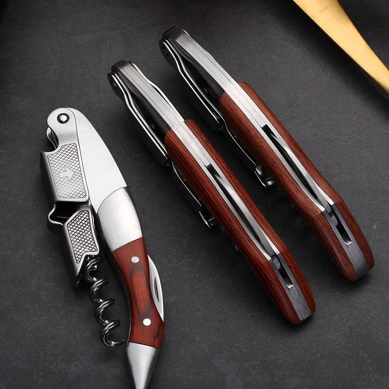 Wine opener,Professional Waiters Corkscrew,Bottle Opener and Foil cutter Gift for wine lovers
Wine opener,Professional Waiters Corkscrew,Bottle Opener and Foil cutter Gift for wine lovers