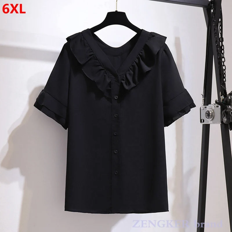 Рубашка с короткими рукавами, большого размера d, в западном стиле, с оборками, лето шифоновое большого размера, новинка, рубашка размера 4XL, ... 
Рубашка с короткими рукавами, большого размера d, в западном стиле, с оборками, лето шифоновое большого размера, новинка, рубашка размера 4XL, ...