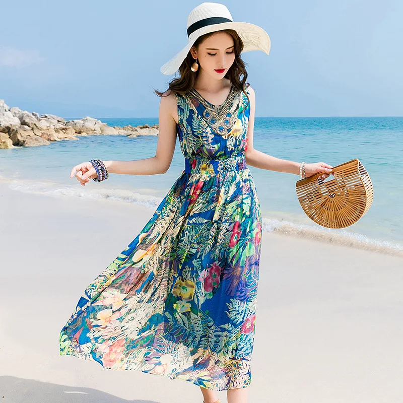 100% шелковое летнее платье 2021 длинные платья в стиле бохо для женщин элегантное платье с цветочным принтом женское модное платье без рукавов Pph4992
100% шелковое летнее платье 2021 длинные платья в стиле бохо для женщин элегантное платье с цветочным принтом женское модное платье без рукавов Pph4992