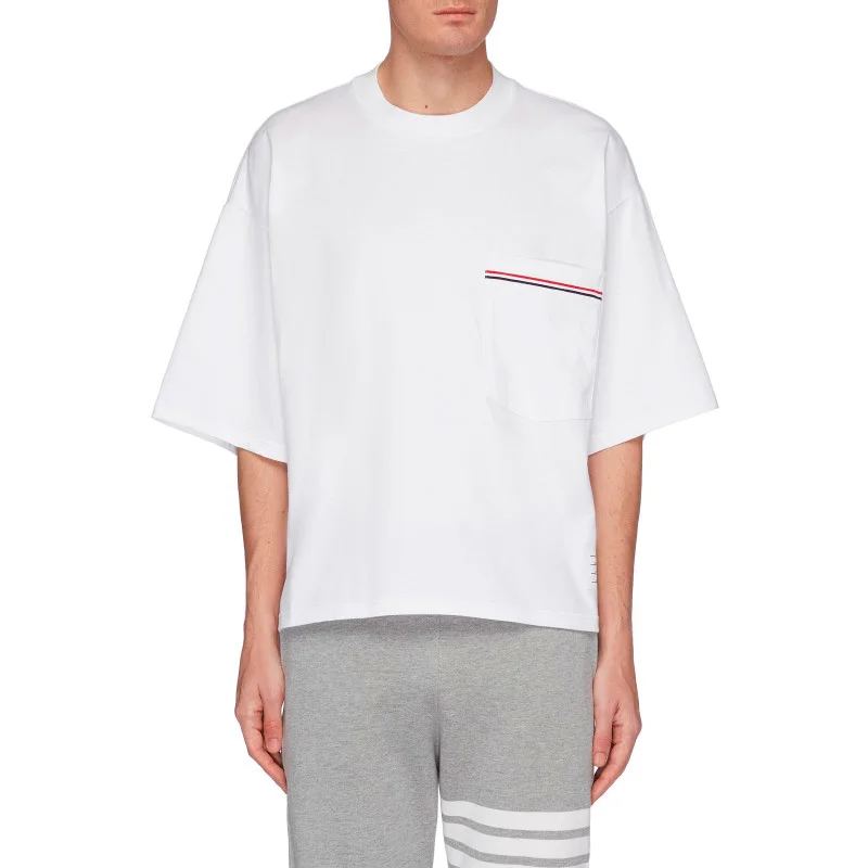 2021 TB Fashion THOM Brand T-Shirt Men Loose Men's Clothing Hip Hop Bat Half Sleeve Summer O-neck Cotton OS Style T-shirts
2021 TB Fashion THOM Brand T-Shirt Men Loose Men's Clothing Hip Hop Bat Half Sleeve Summer O-neck Cotton OS Style T-shirts