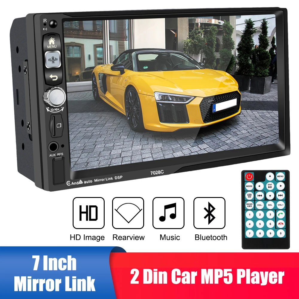 AI Voice Remote Control Bluetooth 2 Din Car Radio 7 Inch HD Touch Screen Audio Stereo Multimedia Video Player MP3 MP5
AI Voice Remote Control Bluetooth 2 Din Car Radio 7 Inch HD Touch Screen Audio Stereo Multimedia Video Player MP3 MP5