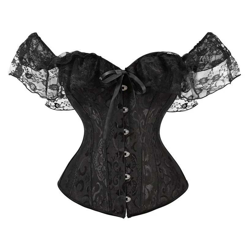 Fashionable bodice for women, feminine fashion, strapless outer shoulder strap, buckled, lace corset, sexy, short regatta, 
Fashionable bodice for women, feminine fashion, strapless outer shoulder strap, buckled, lace corset, sexy, short regatta,