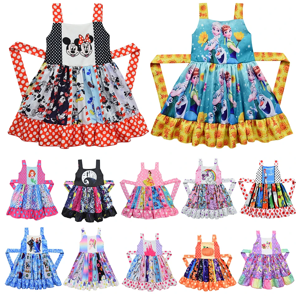 Elsa Anna Princess Dress Girls Birthday Party Dress Polka Dot Minnie Children Dress Sleeveless Strap Hollow-out Frocks Halloween
Elsa Anna Princess Dress Girls Birthday Party Dress Polka Dot Minnie Children Dress Sleeveless Strap Hollow-out Frocks Halloween