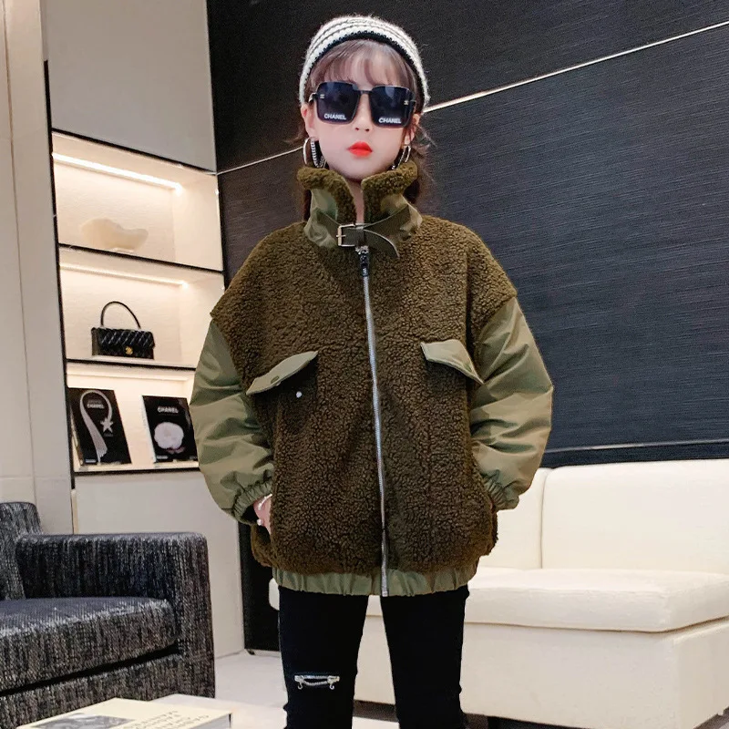 Children Outwear Korean Baby Girl Coat Winter Long Sleeve Turtleneck Fur Patchwork Casual Jacket Thicken Zipper Warm Top Clothes
Children Outwear Korean Baby Girl Coat Winter Long Sleeve Turtleneck Fur Patchwork Casual Jacket Thicken Zipper Warm Top Clothes