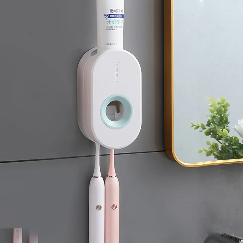 Adhesive automatic toothpaste squeezer set, wall-mounted toothpaste holder, toothbrush rack, wall suction toothpaste squeezer
Adhesive automatic toothpaste squeezer set, wall-mounted toothpaste holder, toothbrush rack, wall suction toothpaste squeezer