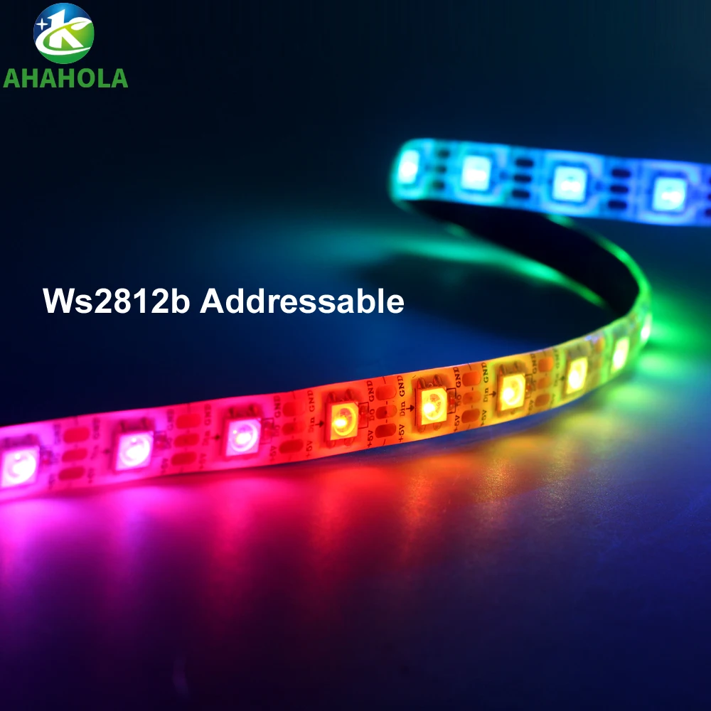 

1m 2m 3m 4m 5m 5v Ws2812b Led Strip 5050 Rgb Built-in Ws2812 30 60 144 Led/m Ws2811 Address Light Tape Waterproof IP20 IP65 IP67