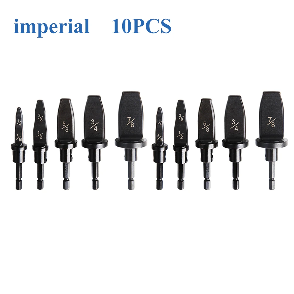 10 Pcs Drill Bit Tube Expander Tools 1/4 -7/8 Inch Copper Pipe Swaging Tool Slot Screwdriver Bit For Woodworking Accessories
10 Pcs Drill Bit Tube Expander Tools 1/4 -7/8 Inch Copper Pipe Swaging Tool Slot Screwdriver Bit For Woodworking Accessories