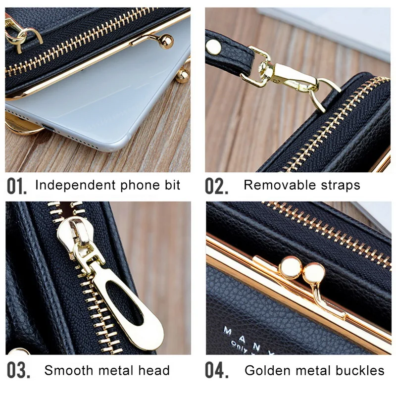Women Wallet Brand Cell Phone Wallet Big Card Holders Wallet Handbag Purse Clutch Messenger Shoulder Straps Bag Crossbody
Women Wallet Brand Cell Phone Wallet Big Card Holders Wallet Handbag Purse Clutch Messenger Shoulder Straps Bag Crossbody
