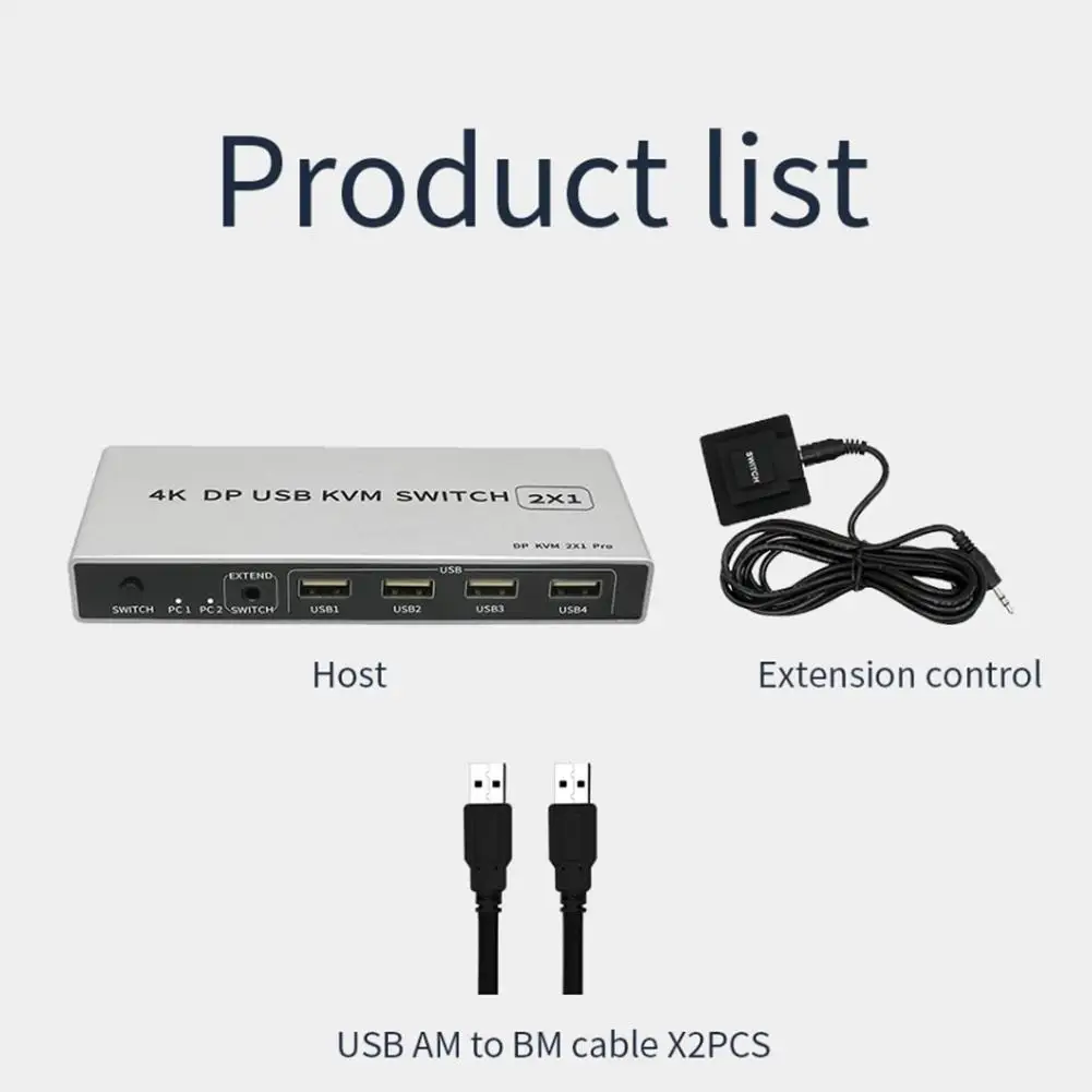 Dual-port 8K Displayport KVM Switch USB Displayport Switcher 144Hz 2 KVM out in DP Displayport USB KVM 2K/144Hz 4KX2K/60Hz A7J9
Dual-port 8K Displayport KVM Switch USB Displayport Switcher 144Hz 2 KVM out in DP Displayport USB KVM 2K/144Hz 4KX2K/60Hz A7J9