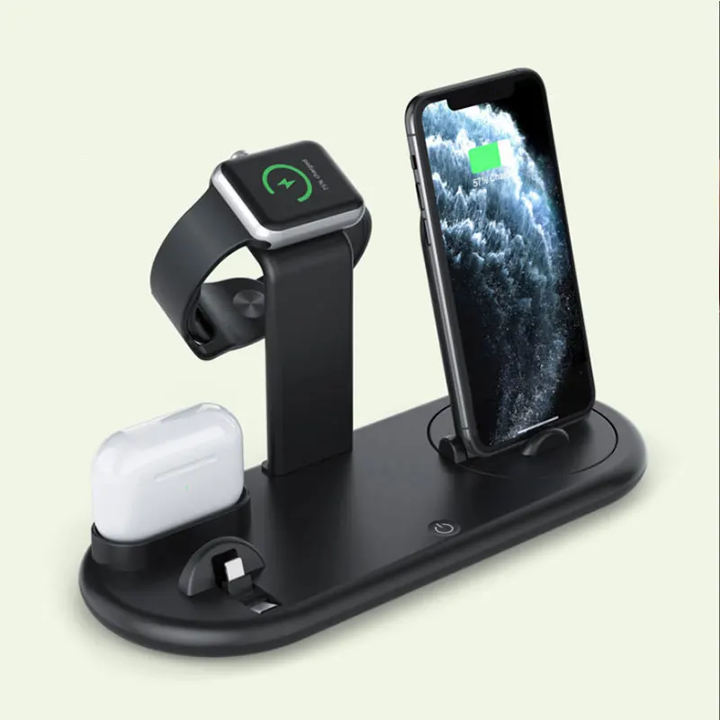 Wireless Charger Stand 10W Fast Charging for iPhone 12 11 Pro X XS Apple Watch AirPods Pro Charger Dock Station With LED Lamp
Wireless Charger Stand 10W Fast Charging for iPhone 12 11 Pro X XS Apple Watch AirPods Pro Charger Dock Station With LED Lamp