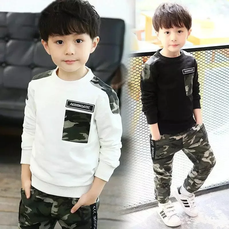 Kids Sport Clothing Sets Boys Tracksuit Spring Autumn Camouflage Children Tops Pants 2Pcs Kit Outfit Teenager Boys 3-13 Years
Kids Sport Clothing Sets Boys Tracksuit Spring Autumn Camouflage Children Tops Pants 2Pcs Kit Outfit Teenager Boys 3-13 Years