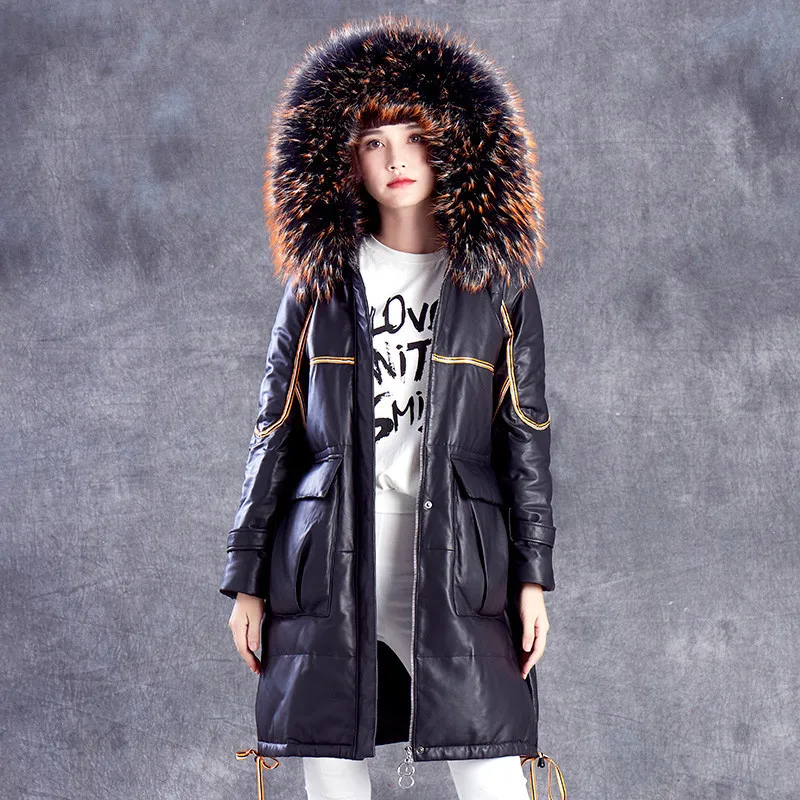 Women's Fur Coat Female Real Raccoon Fur Collar Down Jacket Winter Coat Women Real Sheepskin Coat Chaqueta Mujer MY4546
Women's Fur Coat Female Real Raccoon Fur Collar Down Jacket Winter Coat Women Real Sheepskin Coat Chaqueta Mujer MY4546