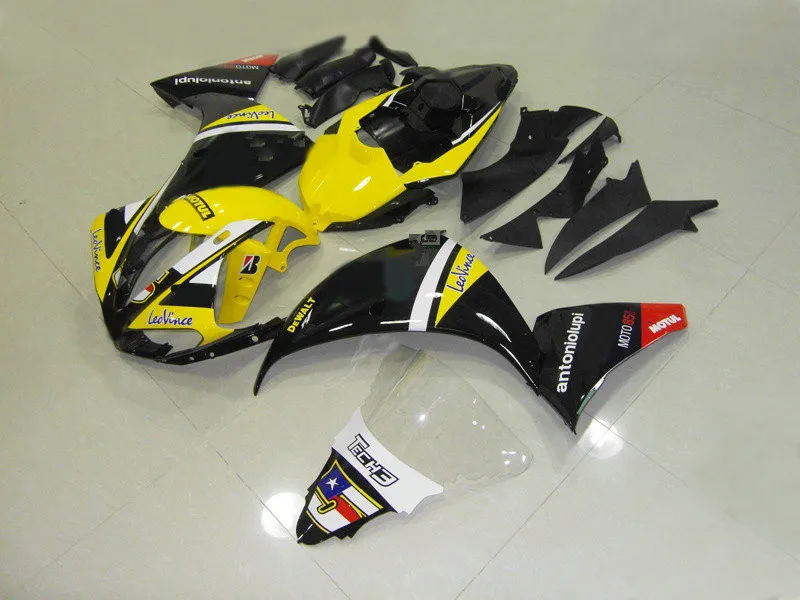 Комплект обтекателей для мотоцикла YAMAHA YZFR1 09 10 11 YZF R1 YZF1000 2009 2010 2011 ABS черный желтый