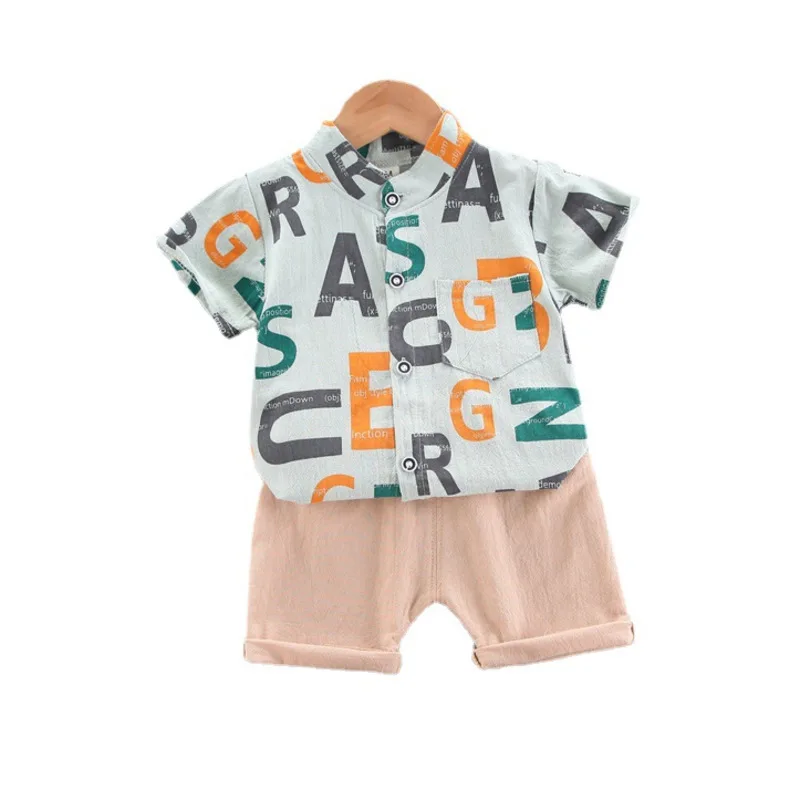 Summer Kids Fashion Clothing Baby Boy Cotton Clothes Suit Children Girls Letter Shirt Shorts 2Pcs/Set Toddler Casual Sportswear
Summer Kids Fashion Clothing Baby Boy Cotton Clothes Suit Children Girls Letter Shirt Shorts 2Pcs/Set Toddler Casual Sportswear