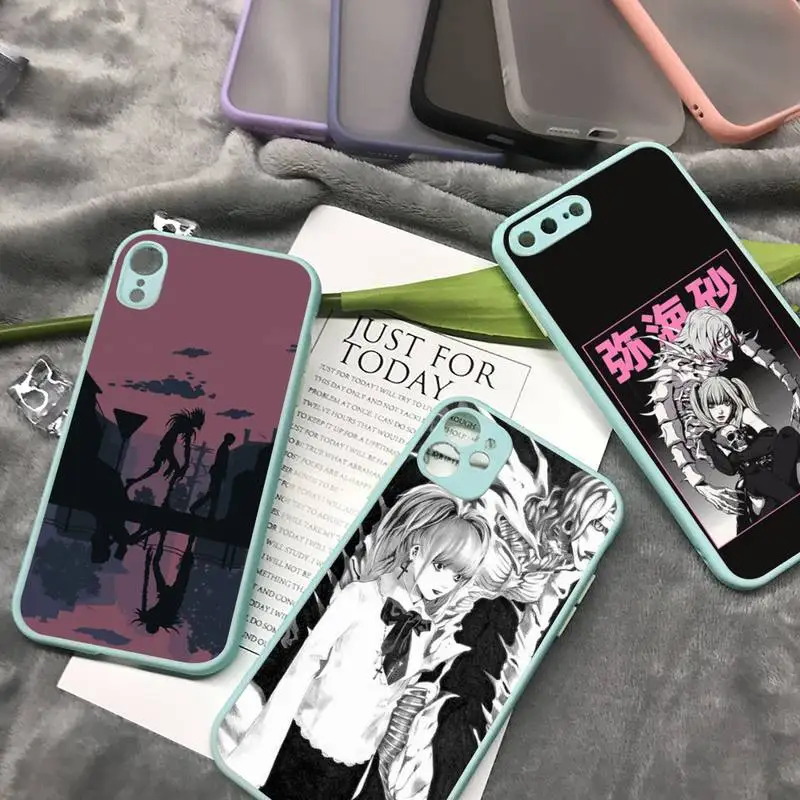 Death Note Anime Cartoon Manga Phone Case Blue Color Matte Transparent For iPhone 13 12 11 Mini Pro X XR XS Max 7 8 Plus Cover
Death Note Anime Cartoon Manga Phone Case Blue Color Matte Transparent For iPhone 13 12 11 Mini Pro X XR XS Max 7 8 Plus Cover