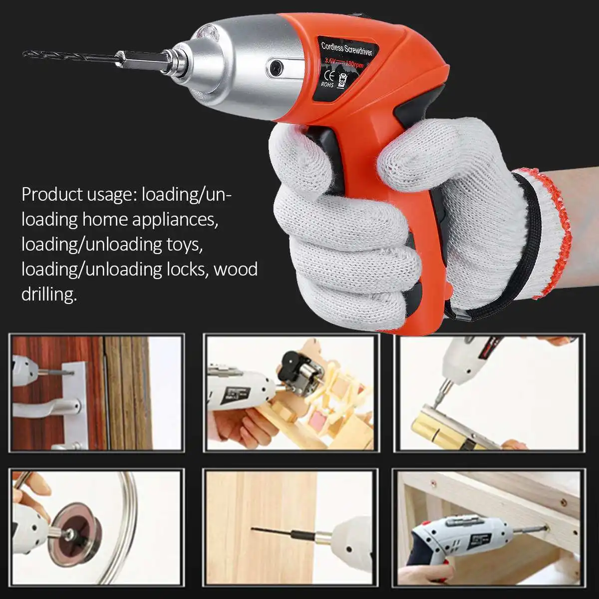 Electric Cordless Screwdriver Mini Rechargeable 4.8V Electric Screwdriver Set Multifunctional Power Tool Bits Head Kits
Electric Cordless Screwdriver Mini Rechargeable 4.8V Electric Screwdriver Set Multifunctional Power Tool Bits Head Kits