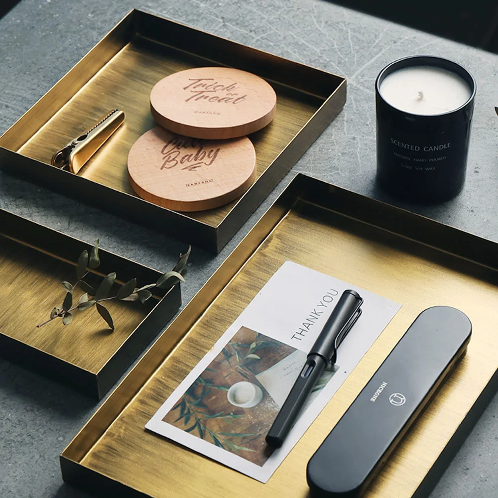 Metal Storage Tray Home Fruit Cake Dessert Tea Set Trays Retro Gold Desktop Decor Jewelry Display Organizer Plate
Metal Storage Tray Home Fruit Cake Dessert Tea Set Trays Retro Gold Desktop Decor Jewelry Display Organizer Plate