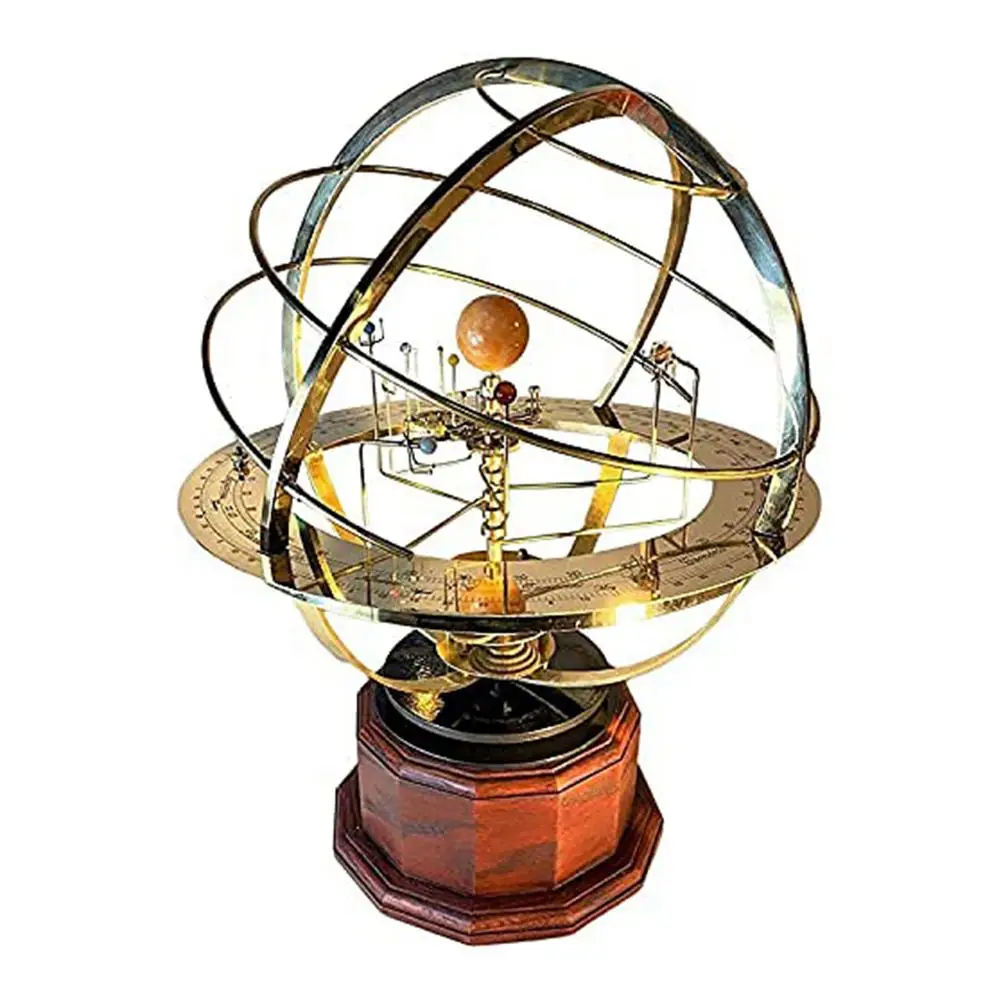 Grand Orrery Model Solar System Metal Desktop Ornaments Home Decoration Accessories Exquisite Planetary Orbit Model Room Decor
Grand Orrery Model Solar System Metal Desktop Ornaments Home Decoration Accessories Exquisite Planetary Orbit Model Room Decor