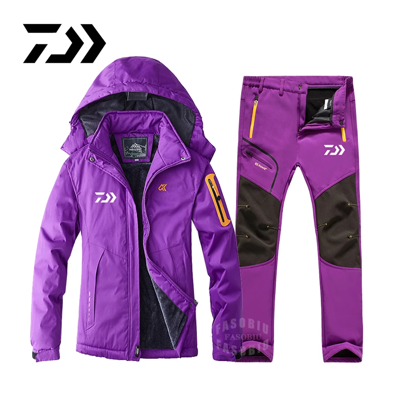 Daiwa Fishing Jackets Women Winter Fiahing Suit Plus Velvet Warm Thick Windproof Waterproof Outdoor Ski Hiking Fishing Clothes
Daiwa Fishing Jackets Women Winter Fiahing Suit Plus Velvet Warm Thick Windproof Waterproof Outdoor Ski Hiking Fishing Clothes