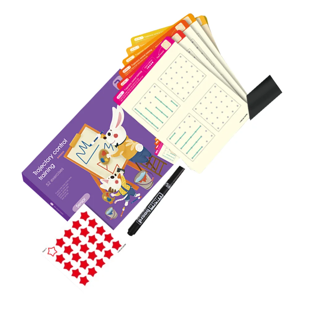 1 Set Line Drawing Training Pen Control Training Copybook Educational 
1 Set Line Drawing Training Pen Control Training Copybook Educational