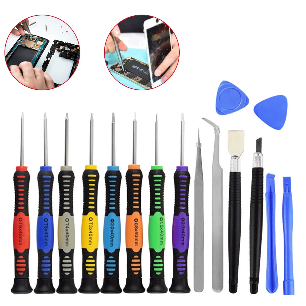 16 Pcs/set Phone Opening Tool Set Prying Bar Steel Screwdriver Phone Tablet Repair Tool Kit
16 Pcs/set Phone Opening Tool Set Prying Bar Steel Screwdriver Phone Tablet Repair Tool Kit