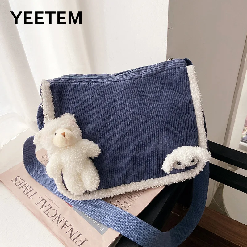 Japanese Retro Plush Large-capacity Female Bag Autumn Winter Crossbody Lamb Fur Bag Cute Bear Shoulder Bag Female Bag Student
Japanese Retro Plush Large-capacity Female Bag Autumn Winter Crossbody Lamb Fur Bag Cute Bear Shoulder Bag Female Bag Student
