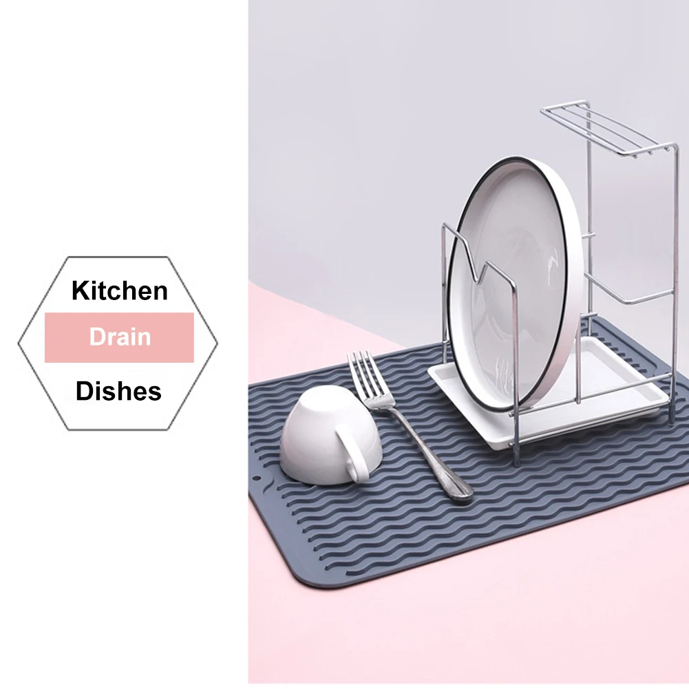 Multifuctional Silicone Protection Drying Mat Heat Insulation Holder Dish Cup Draining Pad Table Placemat Tray Kitchenware 40*30
Multifuctional Silicone Protection Drying Mat Heat Insulation Holder Dish Cup Draining Pad Table Placemat Tray Kitchenware 40*30