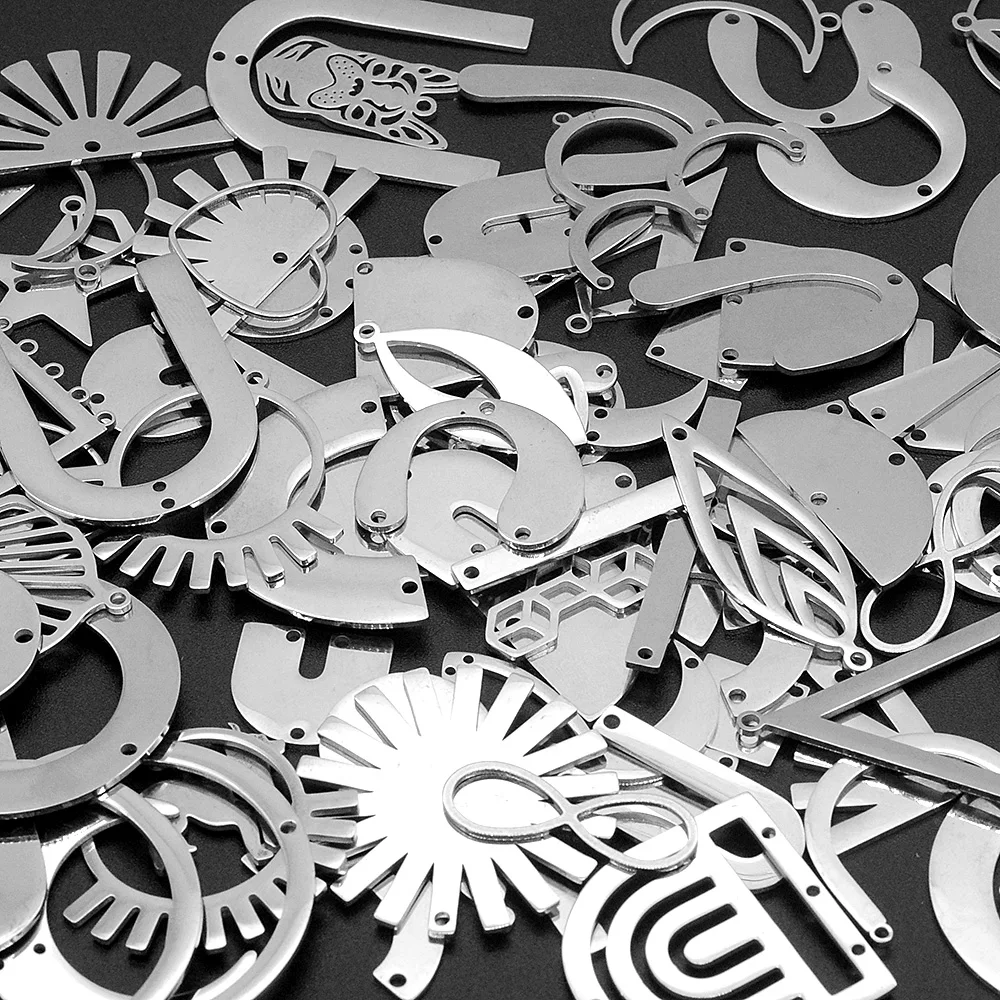 50pcs/lot Mix Designs Stainless Steel Geometric DIY Jewelry Charms Connector Wholesale Earring Making Pendant
50pcs/lot Mix Designs Stainless Steel Geometric DIY Jewelry Charms Connector Wholesale Earring Making Pendant