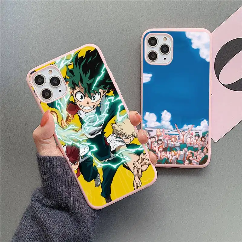 My Hero Academia Phone Case Candy Color for iPhone 6 6S 7 8 11 12 XS X SE 2020 XR mini pro Plus MAX mobile bags Anime Cartoon
My Hero Academia Phone Case Candy Color for iPhone 6 6S 7 8 11 12 XS X SE 2020 XR mini pro Plus MAX mobile bags Anime Cartoon
