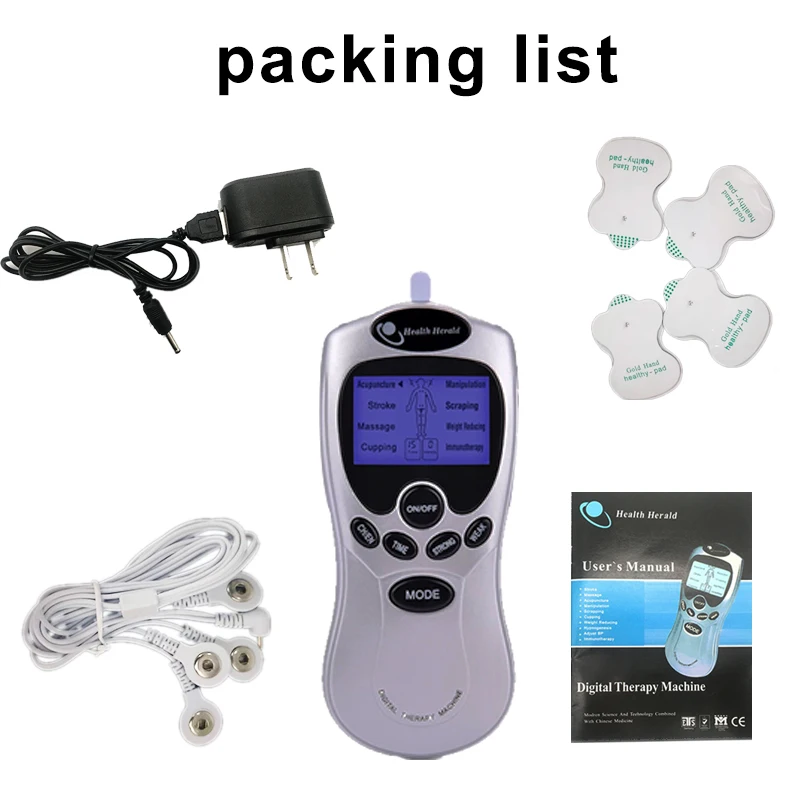 Digital Therapy Machine 8 Models Electric herald Tens Muscle Stimulator Ems Acupuncture Body Massage health Care
Digital Therapy Machine 8 Models Electric herald Tens Muscle Stimulator Ems Acupuncture Body Massage health Care
